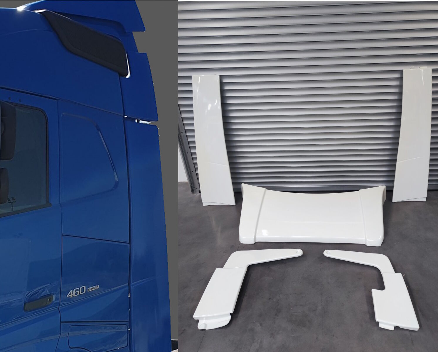 spoiler VOLVO FH EURO 6 for truck tractor VOLVO Globetrotter (no XL)