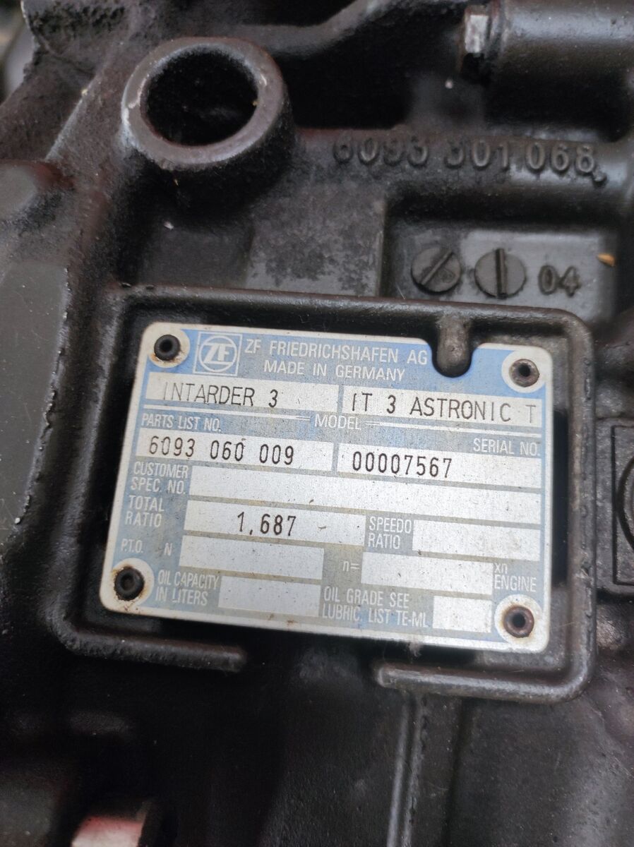 retarder ZF INTARDER 3 for truck Total RATIO 1,687